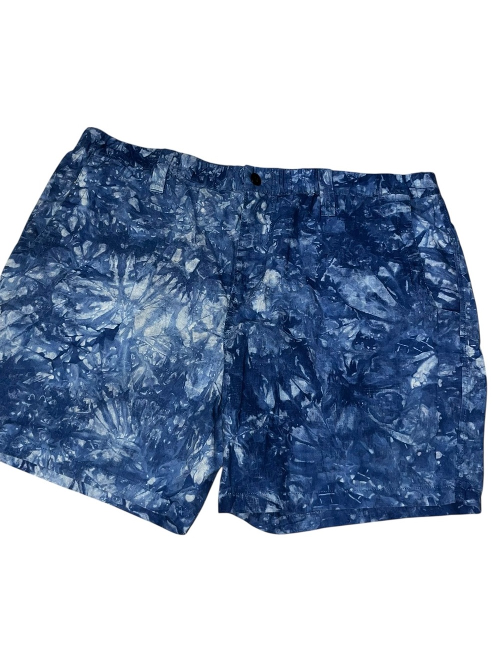 Lucky brand men’s blue linen cotton blend shorts 38